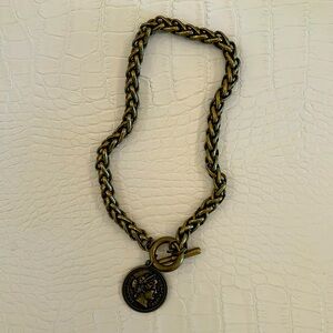 GOLD Chunky Chain Necklace Coin